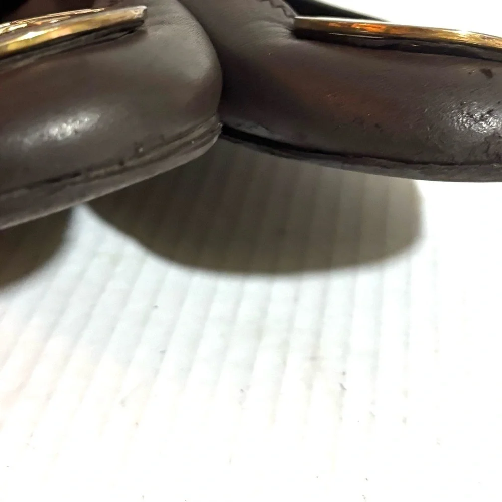 Tory Burch size 10 leather ballet flats round toes
